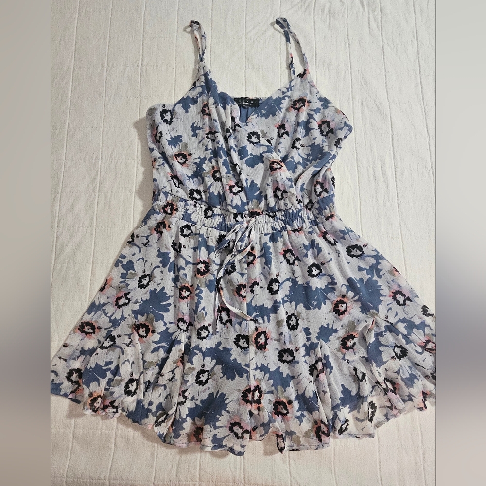 Floral Print Dress with Adjustable Straps